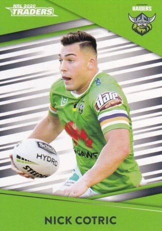 2020 NRL Traders Common Card - Base 013 Nick Cotric Canberra Raiders