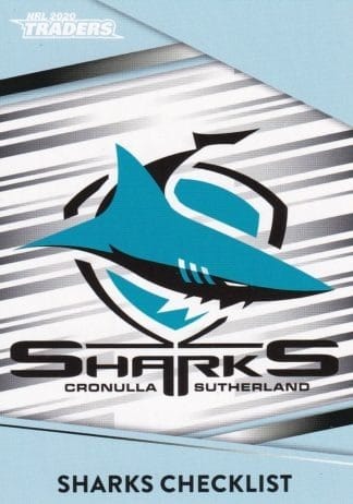 2020 NRL Traders Common Card - Base 031 Checklist Cronulla Sharks