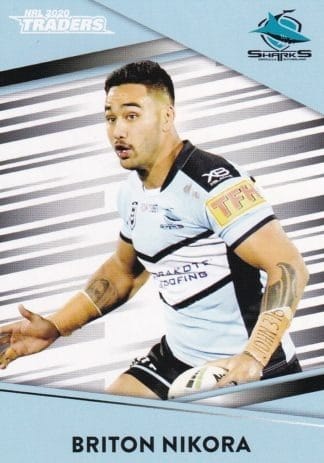 2020 NRL Traders Common Card - Base 036 Briton Nikora Cronulla Sharks