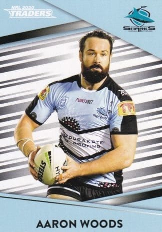 2020 NRL Traders Common Card - Base 039 Aaron Woods Cronulla Sharks