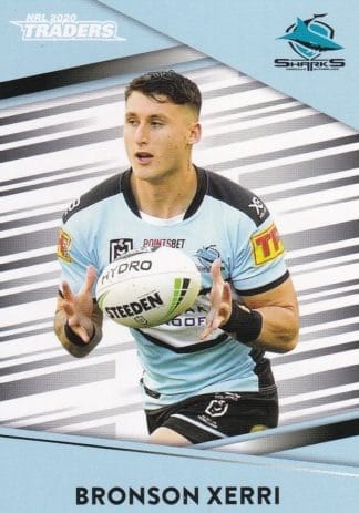 2020 NRL Traders Common Card - Base 040 Bronson Xerri Cronulla Sharks
