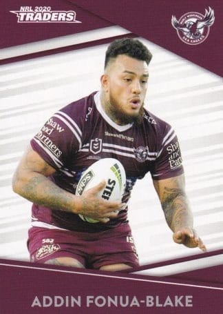 2020 NRL Traders Common Card - Base 053 Addin Fonua-Blake Manly Sea Eagles
