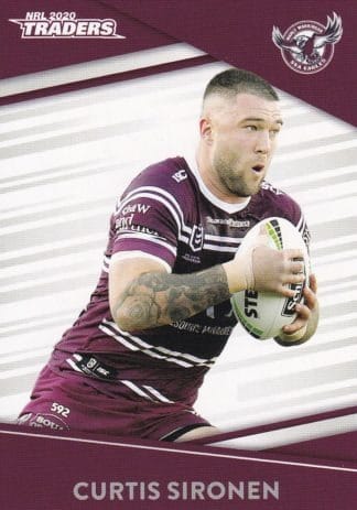 2020 NRL Traders Common Card - Base 055 Curtis Sironen Manly Sea Eagles