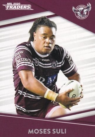 2020 NRL Traders Common Card - Base 056 Moses Suli Manly Sea Eagles