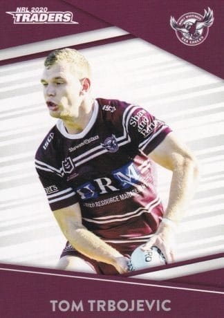 2020 NRL Traders Common Card - Base 060 Tom Trbojevic Manly Sea Eagles