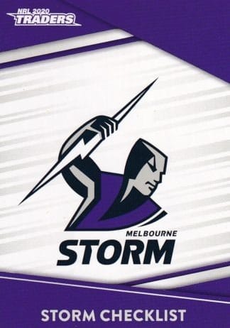 2020 NRL Traders Common Card - Base 061 Checklist Melbourne Storm