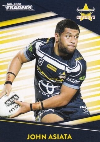 2020 NRL Traders Common Card - Base 082 John Asiata North QLD Cowboys