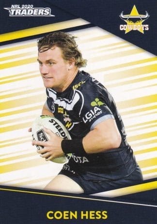 2020 NRL Traders Common Card - Base 086 Coen Hess North QLD Cowboys