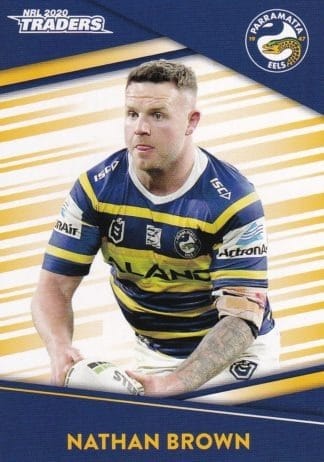 2020 NRL Traders Common Card - Base 093 Nathan Brown Parramatta Eels