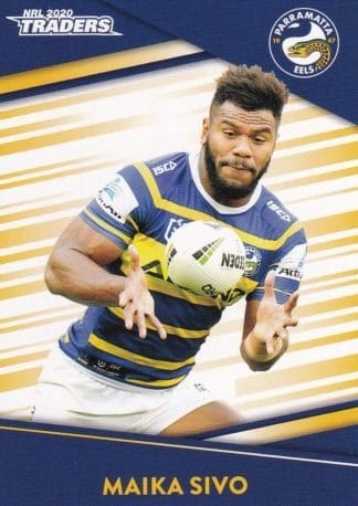2020 NRL Traders Common Card - Base 100 Maika Sivo Parramatta Eels