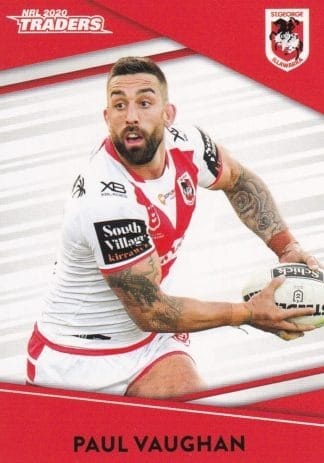 2020 NRL Traders Common Card - Base 130 Paul Vaughan St George Dragons