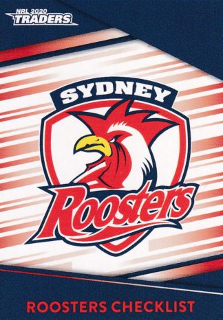 2020 NRL Traders Common Card - Base 131 Checklist Sydney Roosters