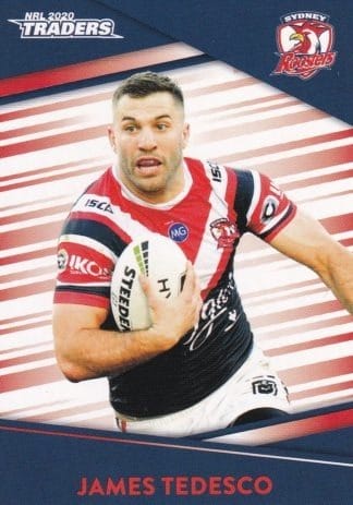 2020 NRL Traders Common Card - Base 139 James Tedesco Sydney Roosters