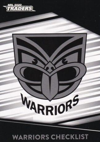 2020 NRL Traders Common Card - Base 141 Checklist Warriors