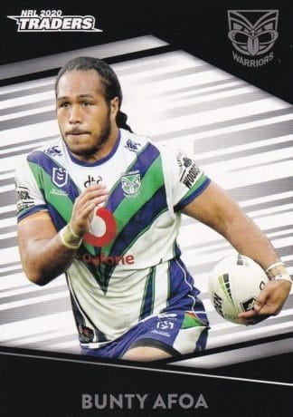 2020 NRL Traders Common Card - Base 142 Bunty Afoa Warriors