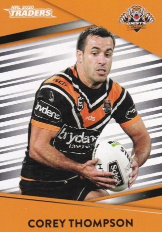 2020 NRL Traders Common Card - Base 159 Corey Thompson West Tigers