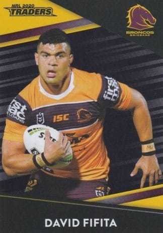 2020 NRL Traders Platinum Parallels - PS003 David Fifita Brisbane Broncos