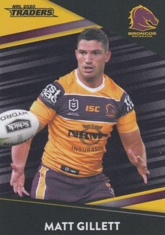 2020 NRL Traders Platinum Parallels - PS004 Matt Gillett Brisbane Broncos