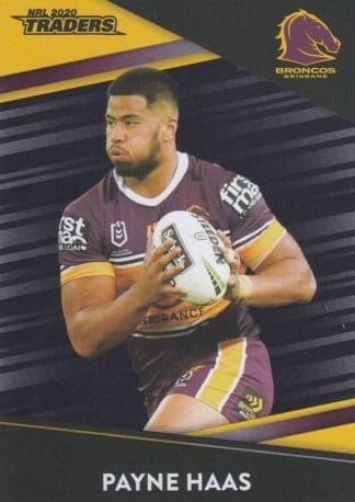 2020 NRL Traders Platinum Parallels - PS005 Payne Haas Brisbane Broncos