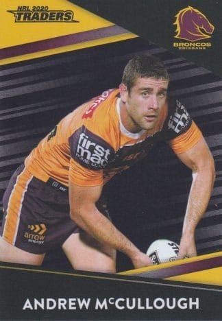 2020 NRL Traders Platinum Parallels - PS006 Andrew McCullough Brisbane Broncos