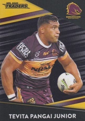2020 NRL Traders Platinum Parallels - PS010 Tevita Pangai Junior Brisbane Broncos