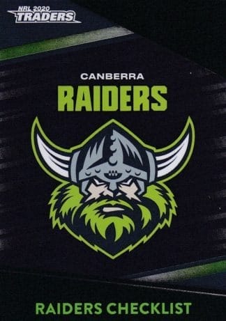 2020 NRL Traders Platinum Parallels - PS011 Checklist Canberra Raiders