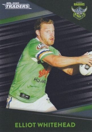 2020 NRL Traders Platinum Parallels - PS019 Elliot Whitehead Canberra Raiders