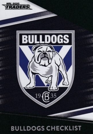 2020 NRL Traders Platinum Parallels - PS021 Checklist Canterbury Bulldogs