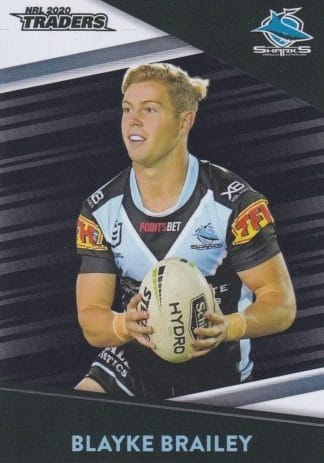 2020 NRL Traders Platinum Parallels - PS032 Blayke Brailey Cronulla Sharks