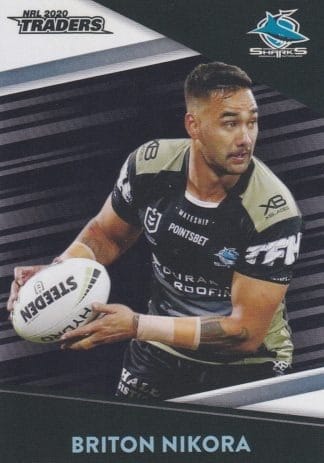 2020 NRL Traders Platinum Parallels - PS036 Briton Nikora Cronulla Sharks