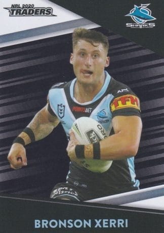 2020 NRL Traders Platinum Parallels - PS040 Bronson Xerri Cronulla Sharks
