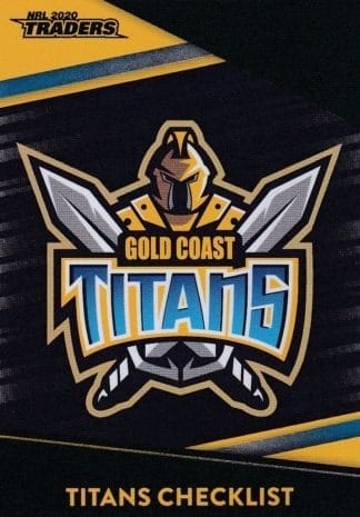 2020 NRL Traders Platinum Parallels - PS041 Checklist Gold Coast Titans