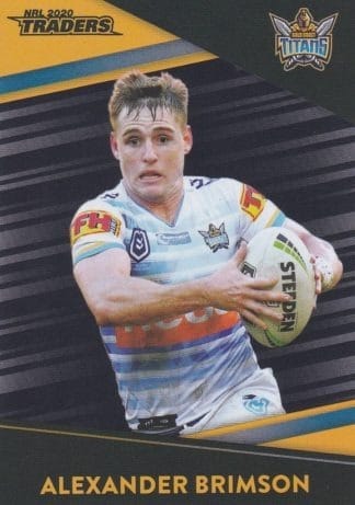 2020 NRL Traders Platinum Parallels - PS044 Alexander Brimson Gold Coast Titans