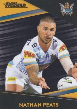 2020 NRL Traders Platinum Parallels - PS045 Nathan Peats Gold Coast Titans