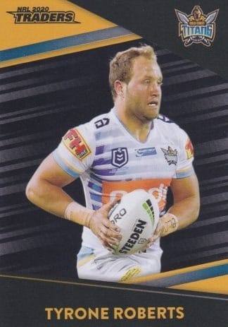 2020 NRL Traders Platinum Parallels - PS047 Tyrone Roberts Gold Coast Titans