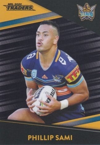2020 NRL Traders Platinum Parallels - PS048 Phillip Sami Gold Coast Titans