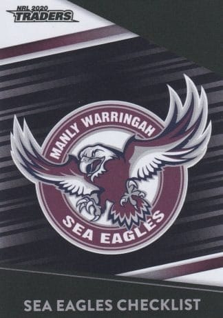 2020 NRL Traders Platinum Parallels - PS051 Checklist Manly Sea Eagles