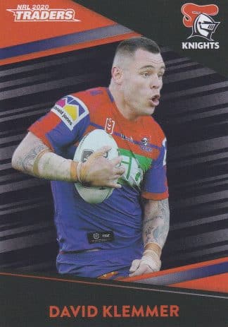 2020 NRL Traders Platinum Parallels - PS073 David Klemmer Newcastle Knights