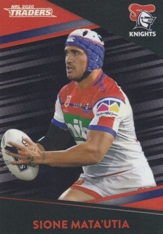 2020 NRL Traders Platinum Parallels - PS076 Sione Mata'utia Newcastle Knights