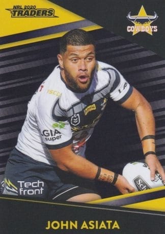 2020 NRL Traders Platinum Parallels - PS082 John Asiata North QLD Cowboys