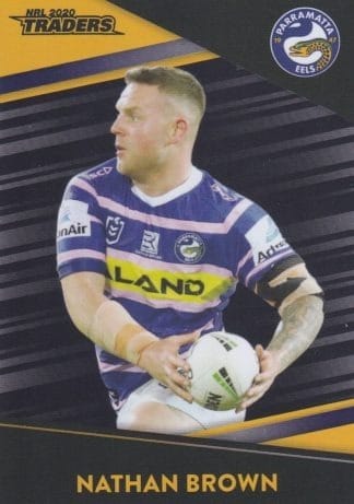 2020 NRL Traders Platinum Parallels - PS093 Nathan Brown Parramatta Eels
