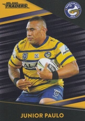 2020 NRL Traders Platinum Parallels - PS099 Junior Paulo Parramatta Eels