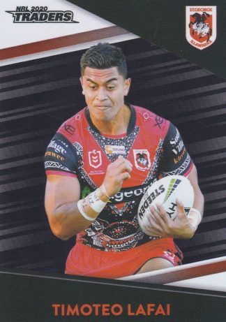 2020 NRL Traders Platinum Parallels - PS125 Timoteo Lafai St George Dragons