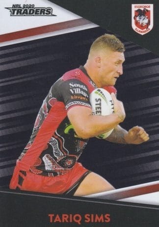 2020 NRL Traders Platinum Parallels - PS129 Tariq Sims St George Dragons