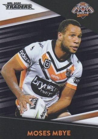 2020 NRL Traders Platinum Parallels - PS157 Moses Mbye West Tigers
