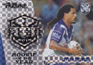 2020 NRL Traders Club Hero Parallel - CHP06 Jayden Okunbor Canterbury Bulldogs