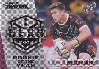 2020 NRL Traders Club Hero Parallel - CHP12 Reuben Garrick Manly Sea Eagles