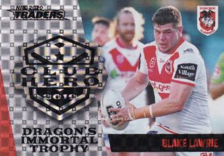 2020 NRL Traders Club Hero Parallel - CHP26 Blake Lawrie St George Dragons