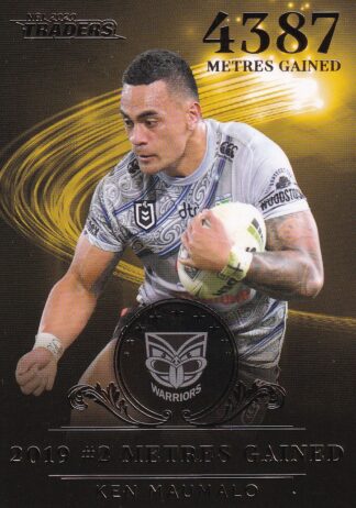 2020 NRL Traders League Leader Gold - LLG2 Ken Maumalo Warriors