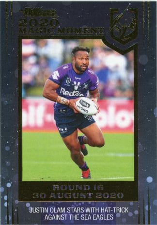2020 NRL Traders Magic Moment - GPP07 Justin Olam Melbourne Storm